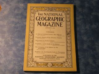 Antique National Geographic January 1924 Visit To Carlsbad Caverns Nm Timbuktu