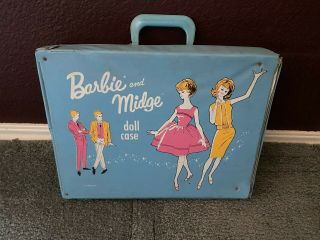 Vintage Bubble Cut Barbie In Case With Clothing - 1963 - A Surprise Grab Bag