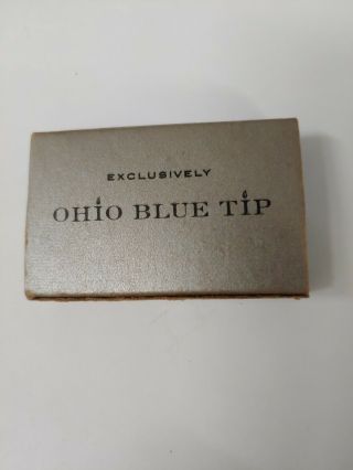 Ohio Blue Tip Matches Golf Player Vintage/antique 1955