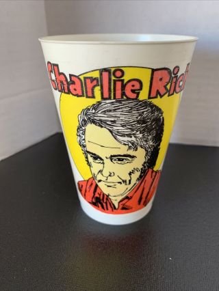 Rare Vintage Charlie Rich 7 - Eleven Slurpee Plastic Cup