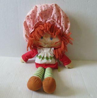 Vintage Kenner 1980 Strawberry Shortcake Rare Rag Doll Stuffed Soft