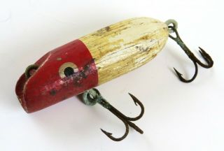 South Bend Baby Bass Oreno Vintage Wood Crankbait Fishing Lure,  Rough