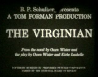 8mm Silent Film " The Virginian " 1923 Kenneth Harlan 1 - 400 