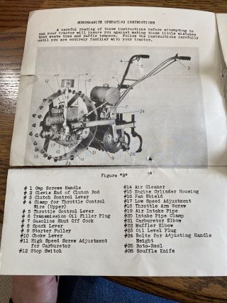 American Antique Garden Tractor Hit & Miss Gas Engine Instruction Book 2