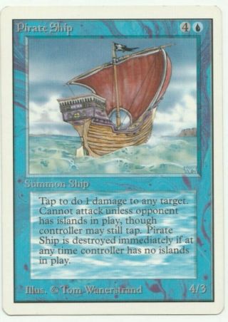 Unlimited Pirate Ship Mtg Magic Rare