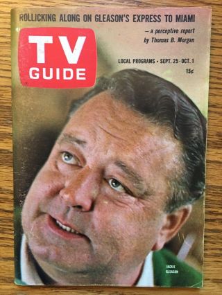 So Ohio Sept 25 1965 Tv Guide Jackie Gleason Nureyev Tony Curtis Flintstones