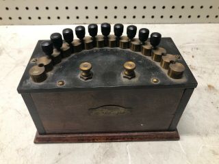 Vintage Milvay Apparatus Co.  Resistance Decade Box Scientific Instrument Rare