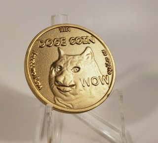 Dogecoin Commemorative & Collectible Numbered 3d Coin 2014,  Rare Many Wowz