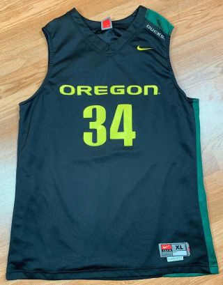 Authentic Nike Oregon Ducks 34 Ncaa Basketball Jersey Men 