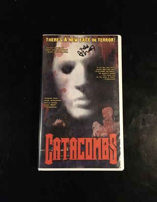 Catacombs Vhs Todd Sheets Signed Horror Gore Cult Sov Rare Eclipse Video Vintage