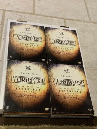 Wwe Wrestlemania The Complete Anthology 1985 - 2004 (20 - Dvd Set) 2005/rare/vg,