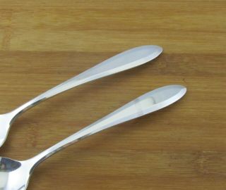 2 Two Oneida Patrician Solid Serving Spoons 8 3/8 