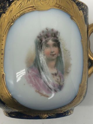 Austria Napoleonic Josephine Hand Painted Coffee Cup (B11) 3
