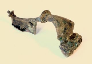 Antique Ancient Roman Bronze Military Legionary Crossbow Fibula Artifact 1