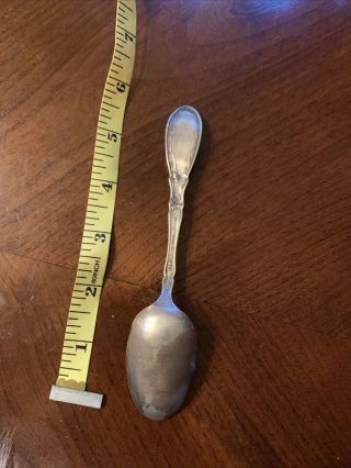 Antique Towle ' s Log Cabin Silver Plated Spoon for maple syrup Flower 3