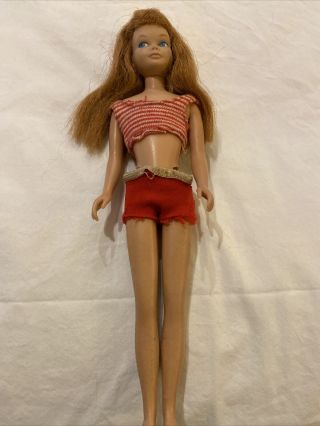 Vintage 1963 Skipper Mattel Barbie Doll Red Hair & Blue Eyes