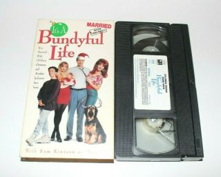 Married With Children - Its A Bundyful Life (vhs,  1992) Christmas Comedy Rare