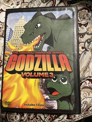 Godzilla: The Animated Series - Volume 3 (dvd,  2007) Rare