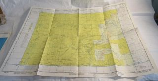 1953 Cheng - Tu (chengdu) Sichuan China Usaf Pilotage Chart Map Us Air Force Rare