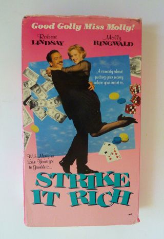 Strike It Rich (vhs,  1990) Robert Lindsay Molly Ringwald Not On Dvd Rare Oop