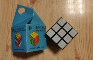 Ultra Rare Vintage Twisty Puzzle - Politechnika Painted Cube