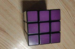 Ultra Rare Vintage twisty puzzle - Politechnika painted Cube 3