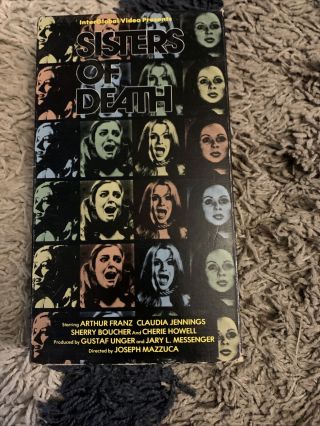 Sisters Of Death Vhs Video Movie,  Rare Horror Sorority 1976