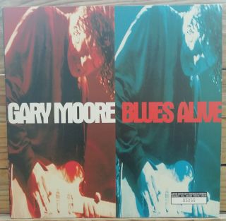 Gary Moore Blues Alive 2lp Rare Uk Press Ex,  Numbered Poster Inner Sleeves Rock