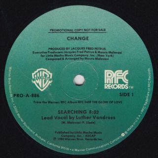 Change ‎– Searching Rare 1980 Orig Warner Bros.  Records 12  Promo