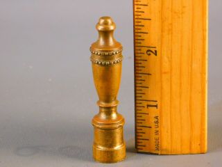 Antique Neo - Classical Brass Lamp Finial 2 3/4  High D105