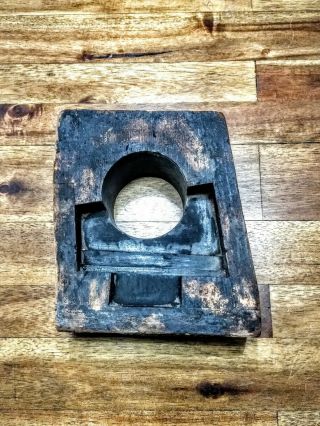 Vintage Wooden Industrial Foundry Mold Ready To Repurpose