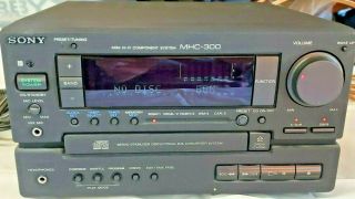 Rare Sony Mhc - 300 Mini Hi - Fi Component System Cd Player