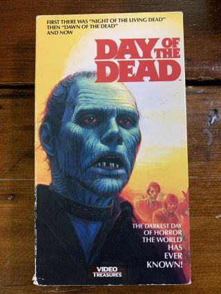 Day Of The Dead Vhs Video Treasures Horror Sov Zombies Oop Htf Rare Cult Romero