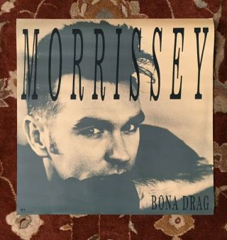 Morrissey Bona Drag Rare Promotional Poster From 1990