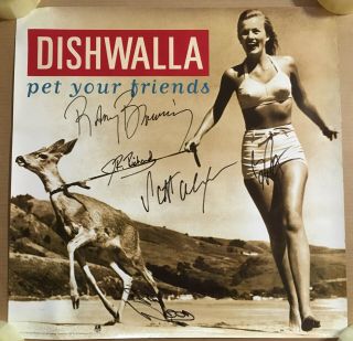 Dishwalla Rare 2003 Autographed Signed Promo Poster 4 Pet Cd 24x24 Never Display