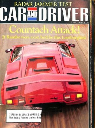Car And Driver,  April 1986