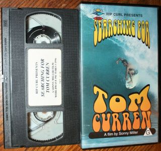 Searching For Tom Curren (vhs) Rip Curl Surfing Movie By Sonny Miller.  Vg.  Rare