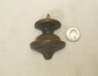 Small Antique Bottom Finial For Long 2 Weight German Vienna Regulator Wall Clock
