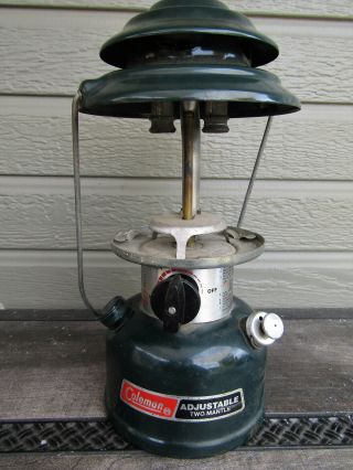 Vintage Green Coleman Gas Camping Lantern Model 288a 1987 Double Mantle