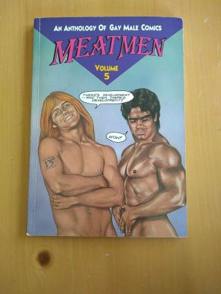 Rare Meatmen An Anthology Of Gay Male Comics - Volume 5 1989 Paperback 1st Ed.