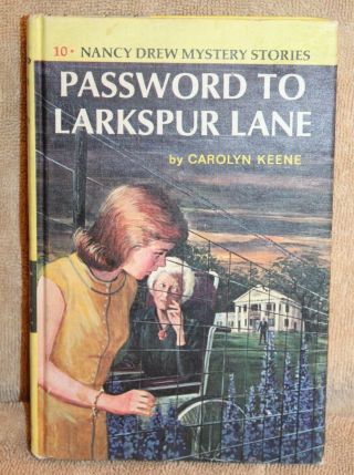 Nancy Drew Password To Larkspur Lane 10 Keene Vintage Book Collectible