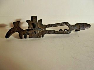 Antique " The Andress Tool " Pat.  Aug.  24,  1875 Multi - Knife Corkscrew Glass Cutter