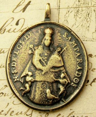 Rare Antique 18th Century Basilica Of Our Lady Of The Forsaken Pilgrimage Medal