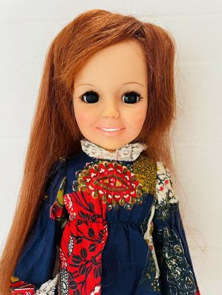 18” Vintage 1968/69 Ideal Toys “chrissy” Doll Red Hair