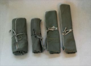 Sterling Silver Flatware Storage Roll Up Bags - Set Of 4