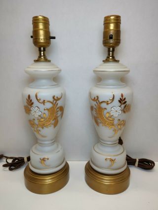 Rare Vintage Bavarian Bristol Lamps Made In Germany