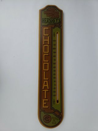 Rare Vintage Wood Hersheys Chocolate Thermometer Sign Man Cave 27