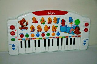 Chicco Orchestra Piano Music Keyboard Instrument Vintage Compact Baby Bach Rare