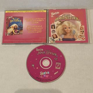 Barbie Magic Hair Styler Cd - Rom Game (pc,  1997) Windows 95 Vintage Rare