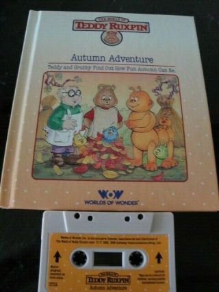 Teddy Ruxpin Autumn Adventure Book And Cassette Exc Cond